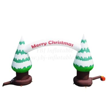 Arch2-034 Christmas Tree Shape Inflatable Arch Christmas Inflatable Decoration