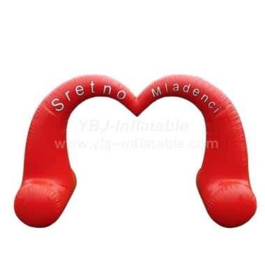 Arch1-240B Heart-shaped Inflatable Arch