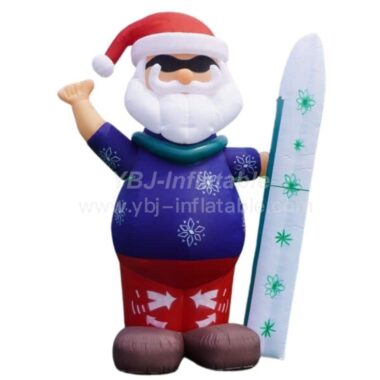 C1-265 Beach Style Inflatable Santa Claus With Sunglasses