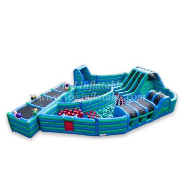 GF2-051 Inflatable Funcity Jumping Bouncy Obstacle Inflatable Outdoor Playground