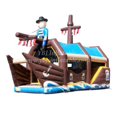 H1-2409 Pirate themed inflatable combo