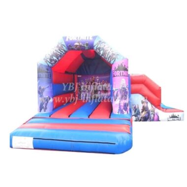 H3-0424 Inflatable bounce house with slide
