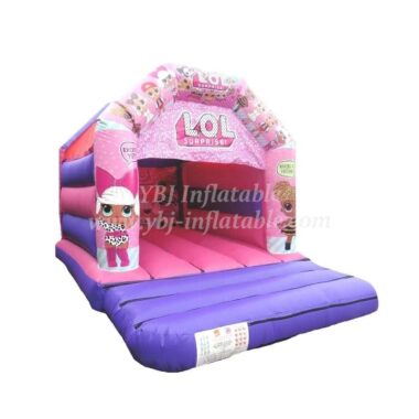H3-0442 pink princess bounce house