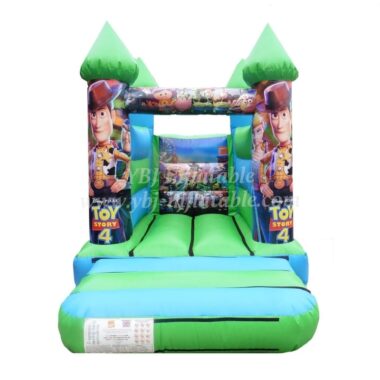 H3-0476 Cars themed bounce house