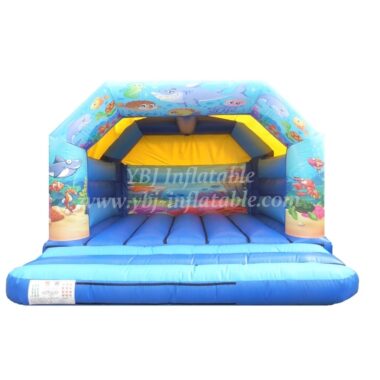 H3-0481 Underwater world themed bounce house