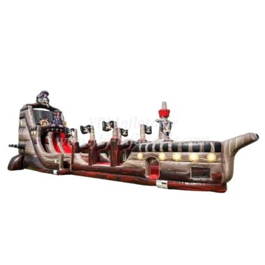 H3-2202 Pirate Ship Giant Inflatable Slide