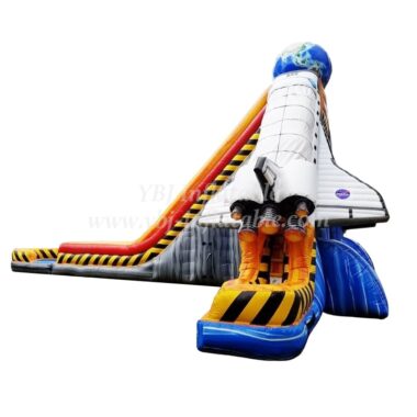 H3-2204 Spaceship themed giant inflatable water slide