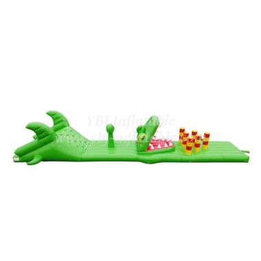 T10-109 Crocodile Theme Inflatable Obstacle Course Inflatable Water Sport Game For Kids Party Events