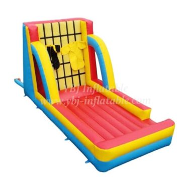 T11-1313 Commercial Outdoor Inflatable Game Inflatable Climbing Wall Sticky Wall With 2 Stick Suits