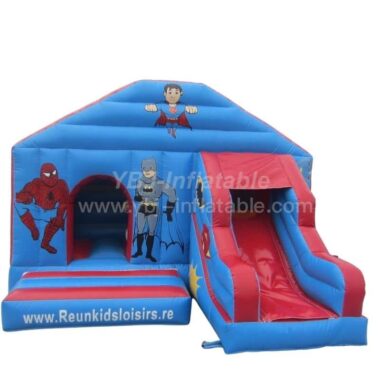 T2-004 Superman Batman Spider-Man Superhero Inflatable Bouncer