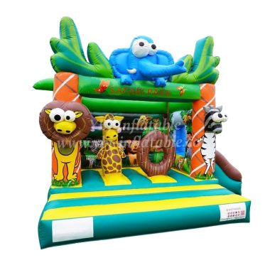 T2-005 Safari Park Animal Bouncer Jungle Combo