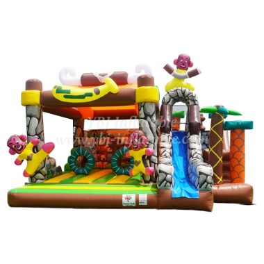 T2-011 Chinee Jungle Bouncy House With Slide