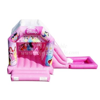 T2-1509 Outdoor Indoor Kids Jumper Princess Pink Bouncer Castle Combo