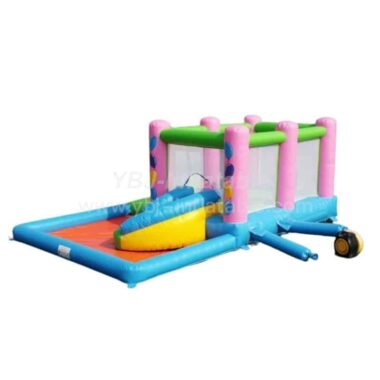 T2-2636 3-In-1 Inflatable Combos Party Bouncer With Slide &Amp; Pool