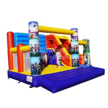 T2-3210C Roblox Themed Inflatable Bounce House With Slide