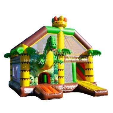 T2-3421 Dino Park Bounce House Slide Dinosaur Combo Jumping Castle