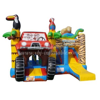 T2-3427 Amazon Safari Bounce Combo Jumping Castle