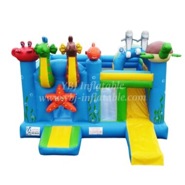T2-3432 Sea World Inflatable Combo Bouncy Castle
