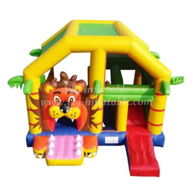 T2-3480B Bouncy House Jumping Inflatable Lion Theme Kids Combo