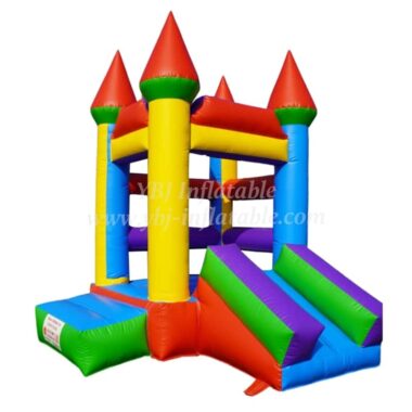 T2-3502 Small Bouncy Castle Jumper With Slide Inflatable Bouncer