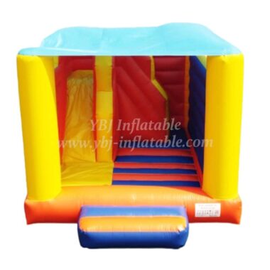 T2-3507 Colorful Inflatable Bouncy House With Slides Bouncy Castles With Roof
