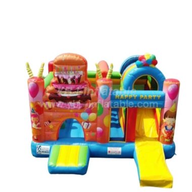 T2-4092 Birthdays Party Bouncy Castle With Slide