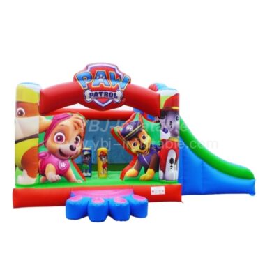 T2-4458 Paw Patrol Bouncy Castle With Slide