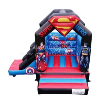 T2-785B Superman Batman Spider-Man Superhero Inflatable Bouncer