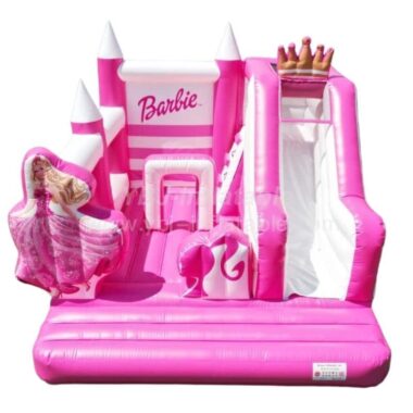 T2-8105 Barbie bouncy castle with slide
