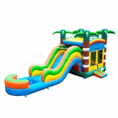 T2-8107 Bouncy Castle Slide Pool Combo