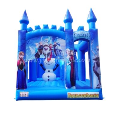 T5-1002A Disney Frozen Bouncy Castle Combo With Slide Jumping Castle