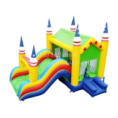 T5-181 Two-In-One Bouncing With Slide Commercial Castle Jumper