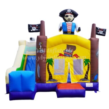 T5-192 Commercial Pirate Theme Bouncy Combo With Slide