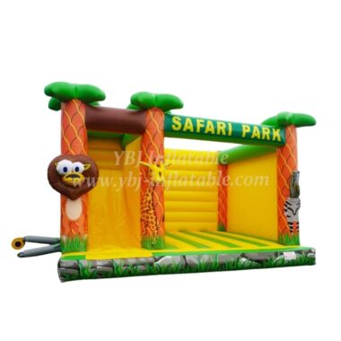 T5-694B Inflatable Safari Park Combo Bounce House With Slide