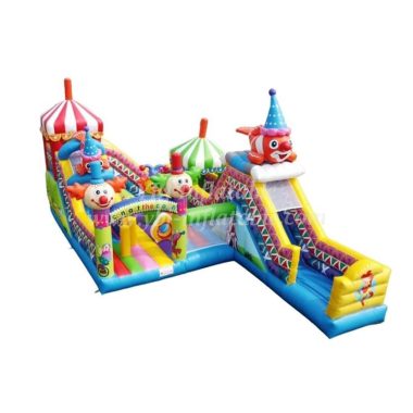 T6-438 Circus Themed Castle Large Clown Slide