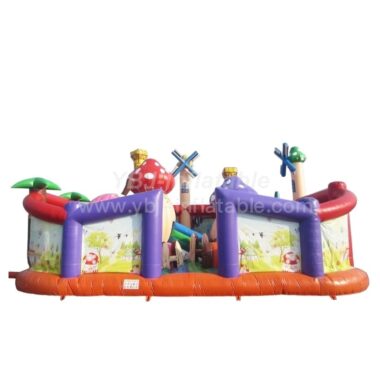 T6-460 Farm Giant Inflatable Amusing Park Ground Obstacle Game For Kids