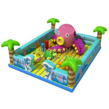 T6-505 Jungle Theme Octopus Giant Inflatable Playground For Kids