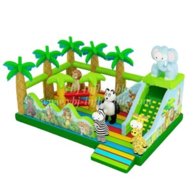 T6-506 Jungle Theme Giant Inflatable Playground For Kids