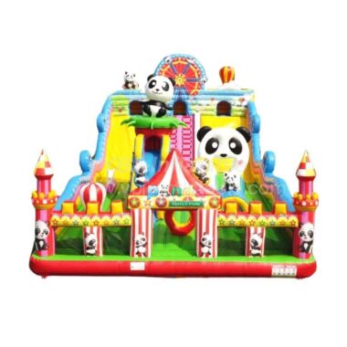 T6-803B Amazing Panda Circus Themed Inflatable Castle Playground