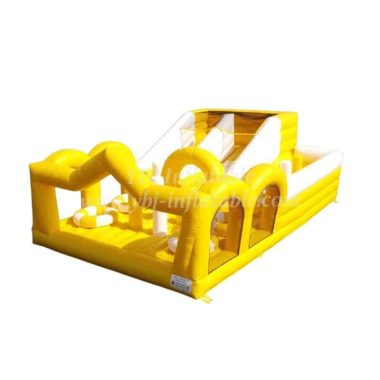 T7-1249 Inflatable Obstacle Course Bounce Jumping House Crown Gate For Kids