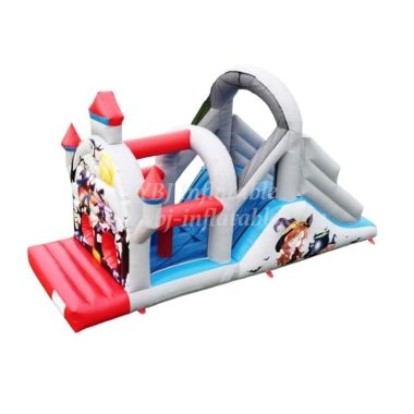 T7-329 Inflatable Obstacles Courses Halloween Castle Slide