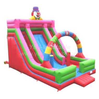 T8-1210 Funny Clown Inflatable Slides