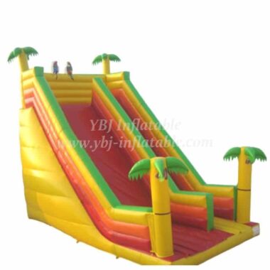 T8-1237 Jungle Theme Giant Inflatable Castle Slide