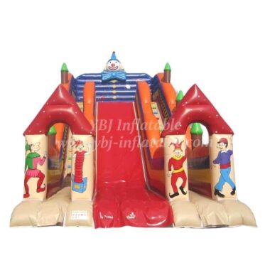 T8-1244 Happy Clown Giant Castle Slide For Kids Large Inflatable Slide