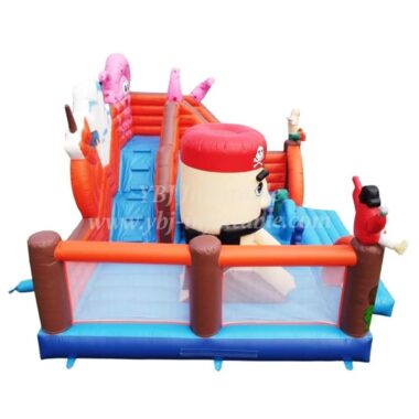 T8-1398 Inflatable Pirate Ship Castle Captain Slide