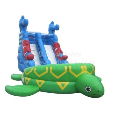 T8-1428 Cartoon Turtle Inflatable Slide