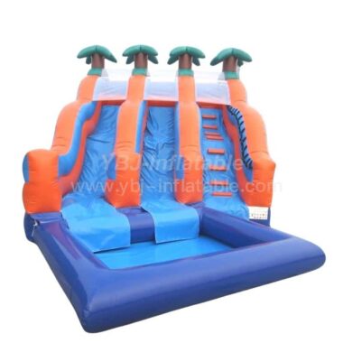 T8-1430 Trees Inflatable Slide