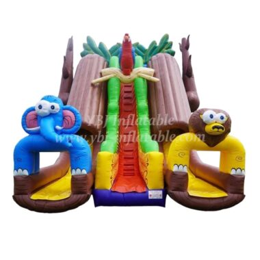 T8-1451 Inflatable Slide Jungle Theme Giant Slide