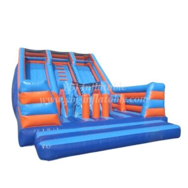 T8-1543 Dual Lane Inflatable Slide & Obstacle Course