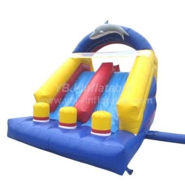 T8-164 Dolphin Inflatable Obstacle Dry Slide